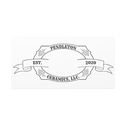Pendleton Ceramics Logo Custom Framed Canvas Wall Art