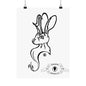 Jackalope Bust Drawing Matte Vertical Posters