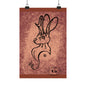 Dust Storm Jackalope Bust Drawing Wall Art