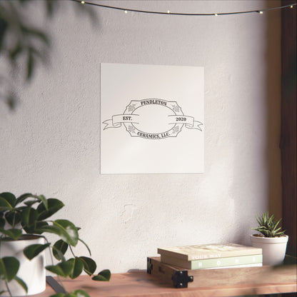 Pendleton Ceramics Logo Matte Vertical Poster