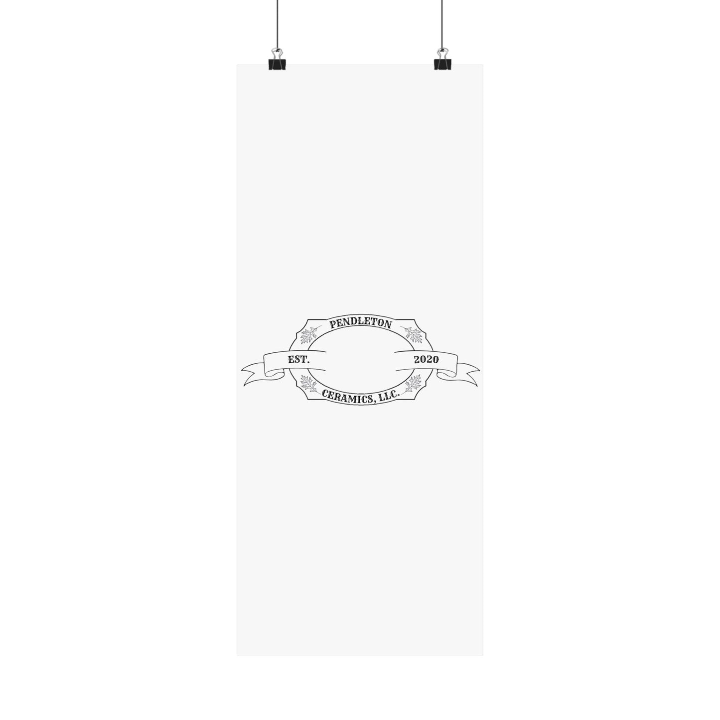 Pendleton Ceramics Logo Matte Vertical Poster
