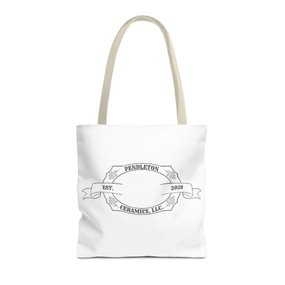 Pendleton Ceramics Logo White Tote Bag