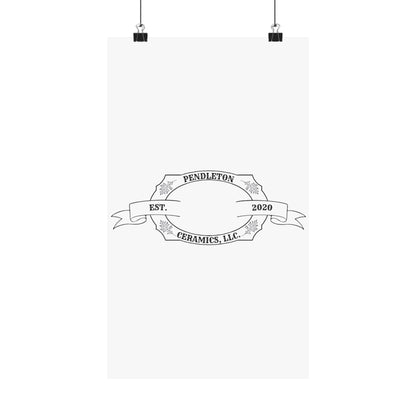 Pendleton Ceramics Logo Matte Vertical Poster
