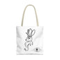 Jackalope Bust Drawing Tote White Bag