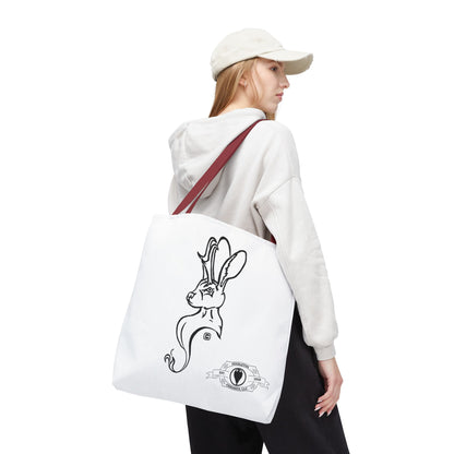 Jackalope Bust Drawing Tote White Bag