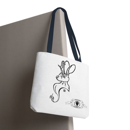 Jackalope Bust Drawing Tote White Bag