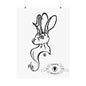 Jackalope Bust Drawing Matte Vertical Posters