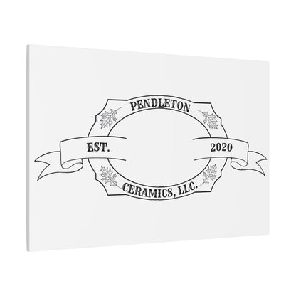 Pendleton Ceramics Logo Custom Framed Canvas Wall Art