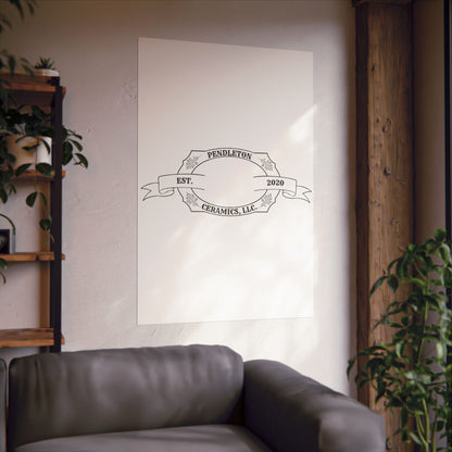 Pendleton Ceramics Logo Matte Vertical Poster