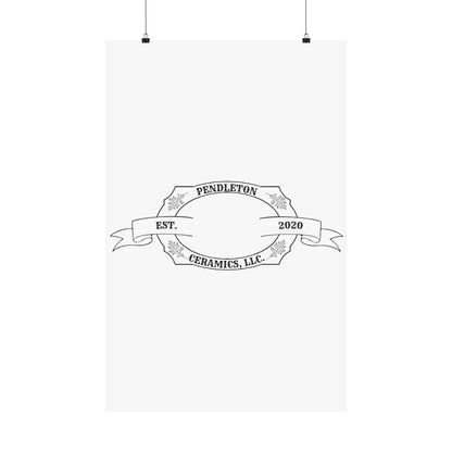 Pendleton Ceramics Logo Matte Vertical Poster