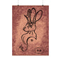 Dust Storm Jackalope Bust Drawing Wall Art