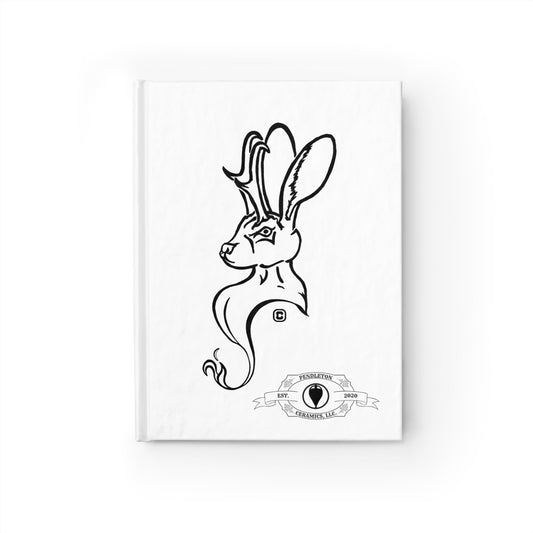 Jackalope Bust Drawing Blank Sketchbook Journal