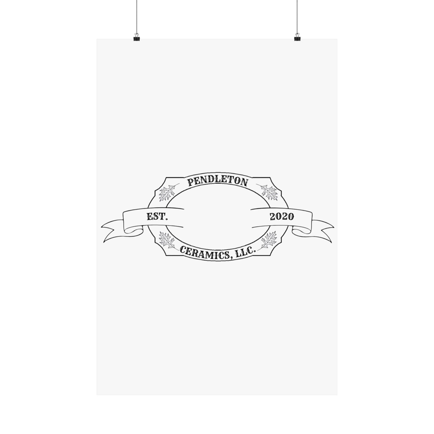 Pendleton Ceramics Logo Matte Vertical Poster