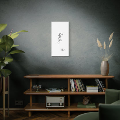 Jackalope Bust Drawing Art Stretched Canvas Wall Decor