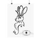 Jackalope Bust Drawing Matte Vertical Posters