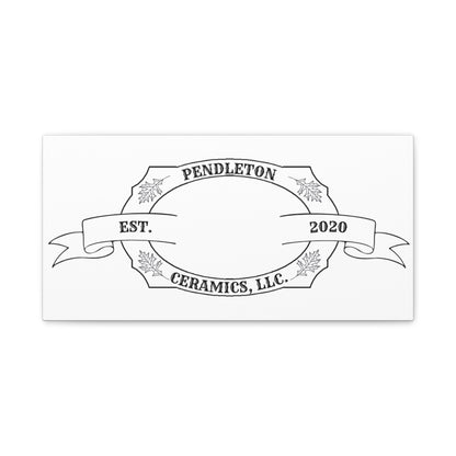 Pendleton Ceramics Logo Custom Framed Canvas Wall Art