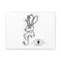 Jackalope Bust Drawing Art Stretched Canvas Wall Decor