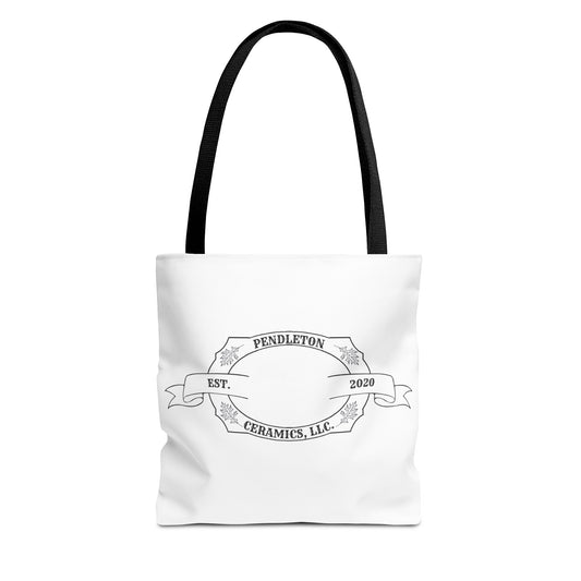 Pendleton Ceramics Logo White Tote Bag